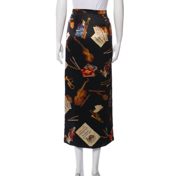 ETRO Silk Midi Length Skirt Size: L | US10, IT46 - Picture 3 of 11
